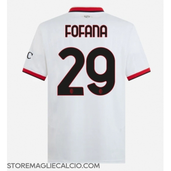 AC Milan Youssouf Fofana #29 Maglia Gara Trasferta Repliche 2024-25 Maniche Corte